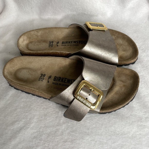 Birkenstock Womens Catalina 39 8 Graceful Taupe Slides Slip On Sandals Narrow - Picture 2 of 6